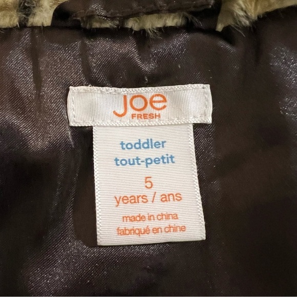 Joe Fresh Leopard Print Fur Vest Size 5T Animal Print Faux Fur - Picture 4 of 7